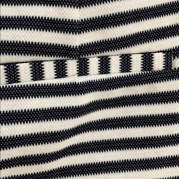 Express Striped Button Front Wrap Skort 2 - Picture 5 of 7